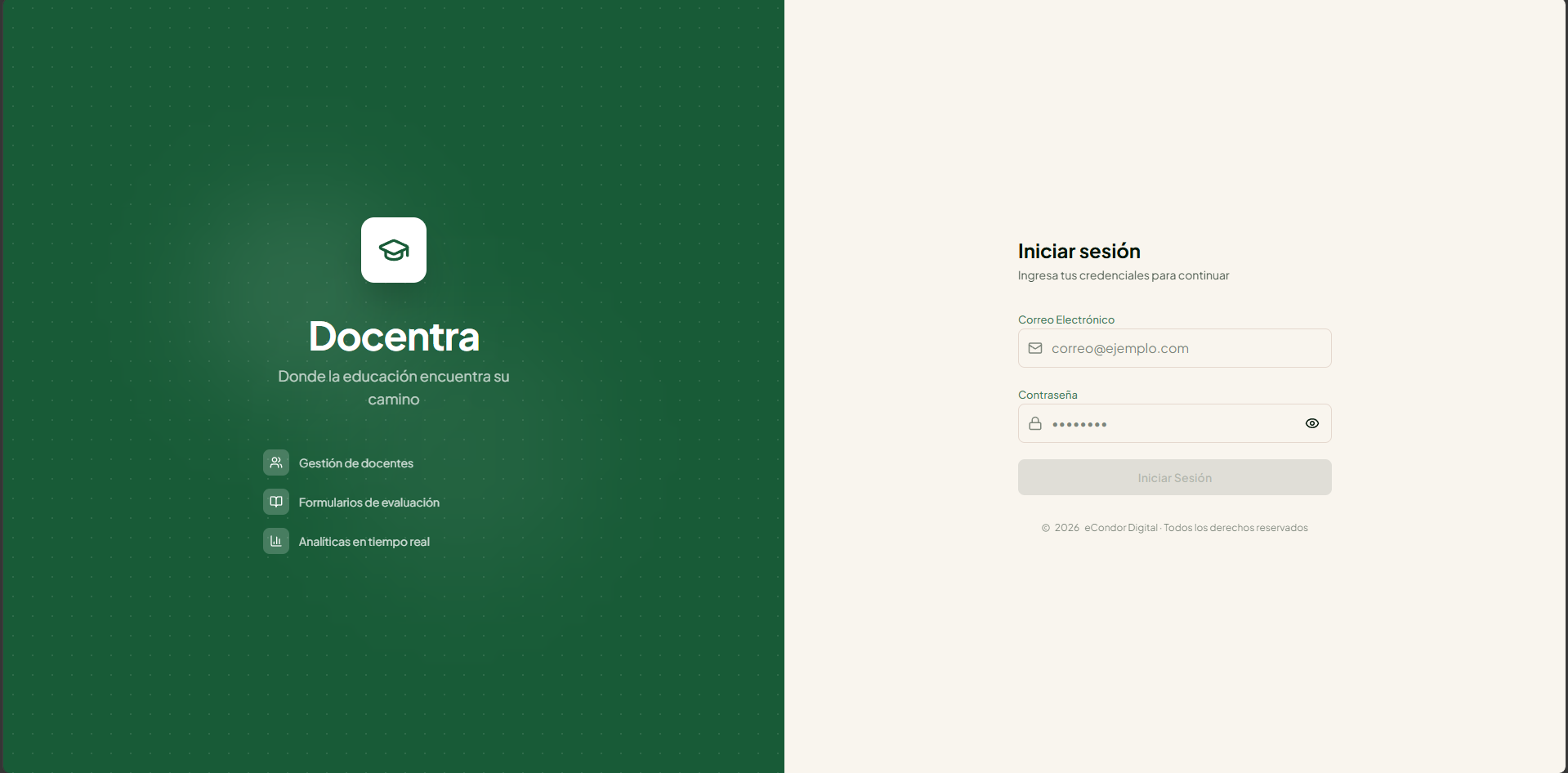Docentra — Captura del proyecto