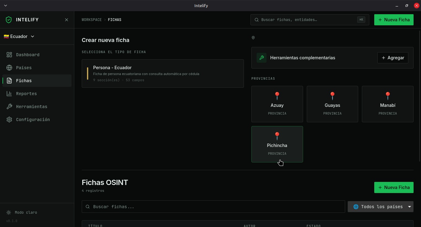 Intellify — Captura del proyecto