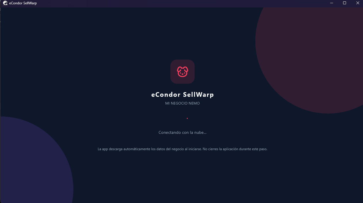 eCondor SellWarp — Captura del proyecto
